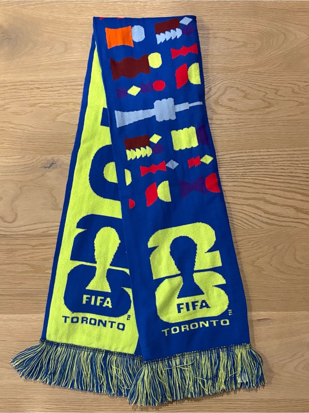 Toronto Blue & Neon Yellow Supporter Scarf